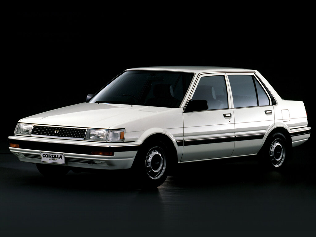 Toyota Corolla (AE81, AE82, EE80, CE80) 5 поколение, рестайлинг, седан (05.1985 - 04.1987)